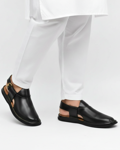 Handmade Pure Leather Peshawari Sandal for Men PS#10020