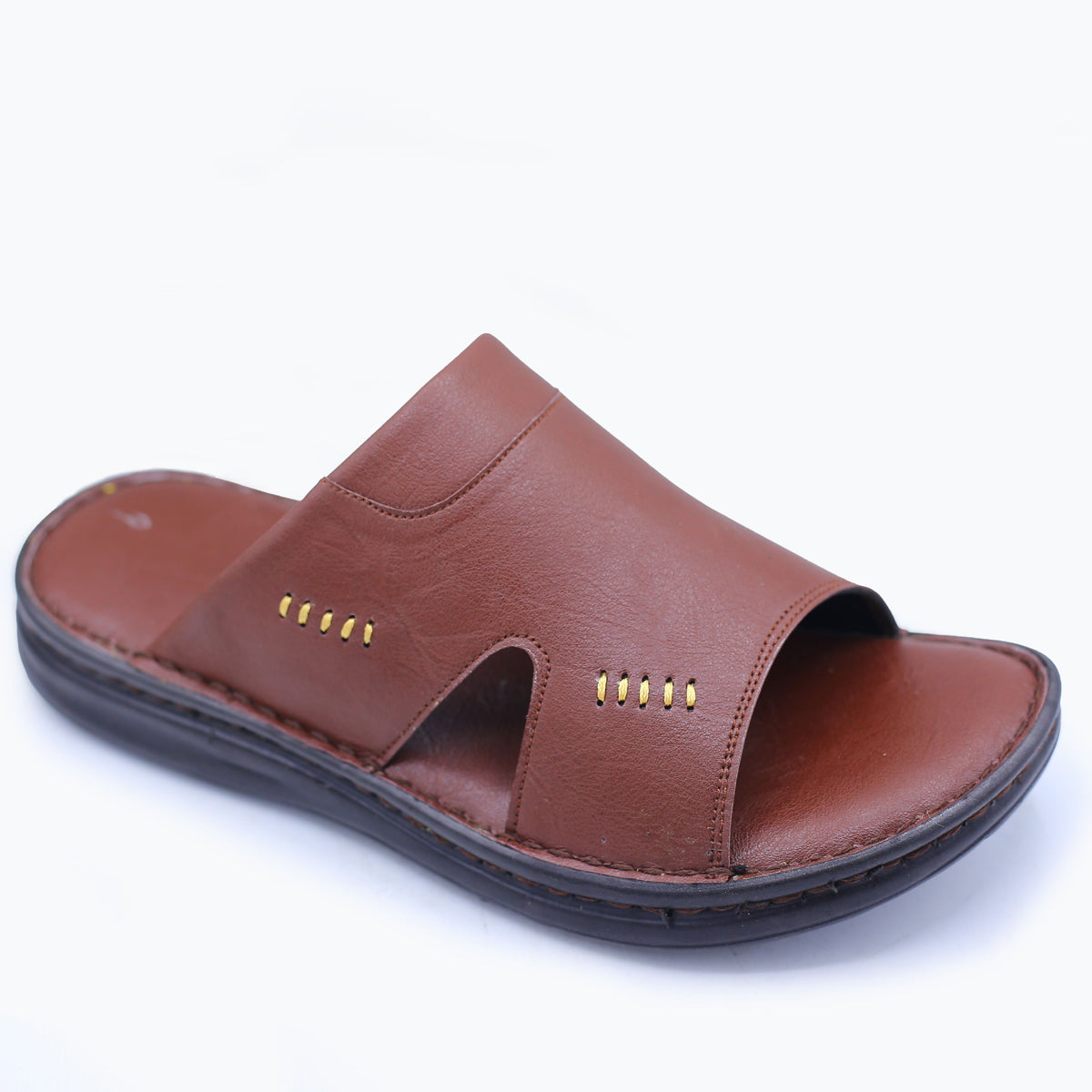Classic Handmade Leather Slipper for Men S#1006