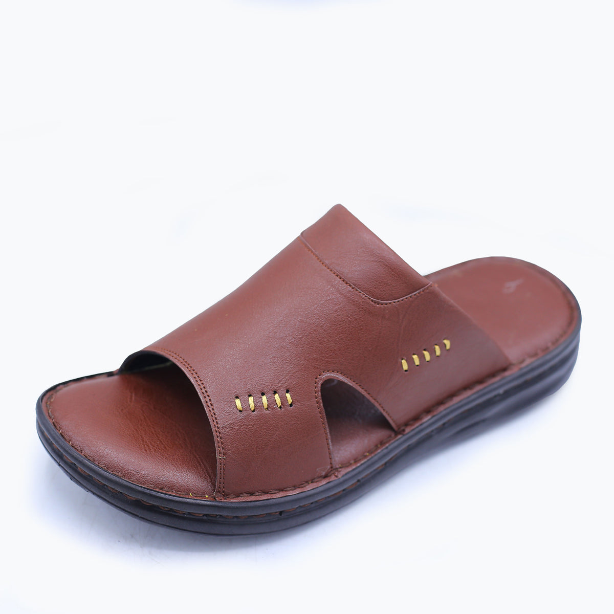 Classic Handmade Leather Slipper for Men S#1006