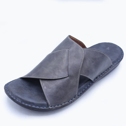 Handmade Pure Leather Men’s Slipper S#1003