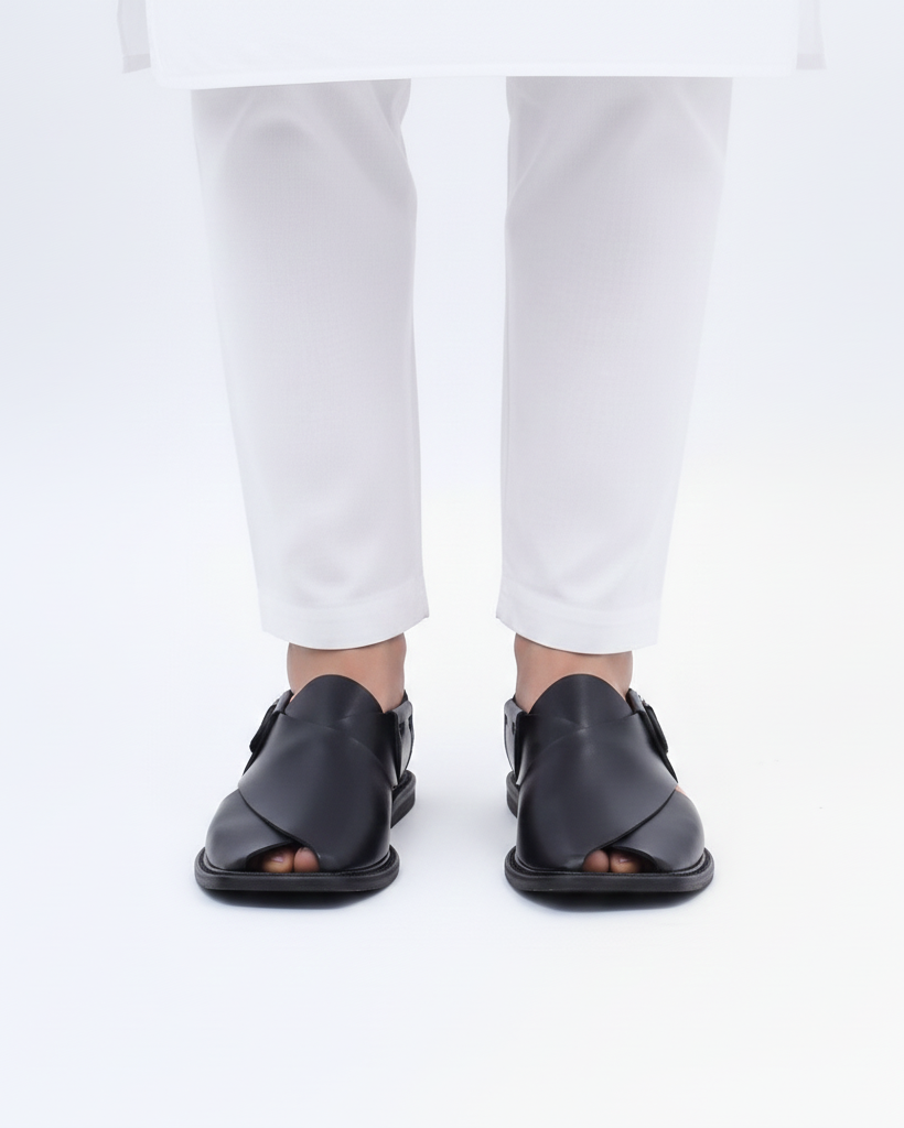 Premium Leather Charsadda Chappal for Men PC#10027