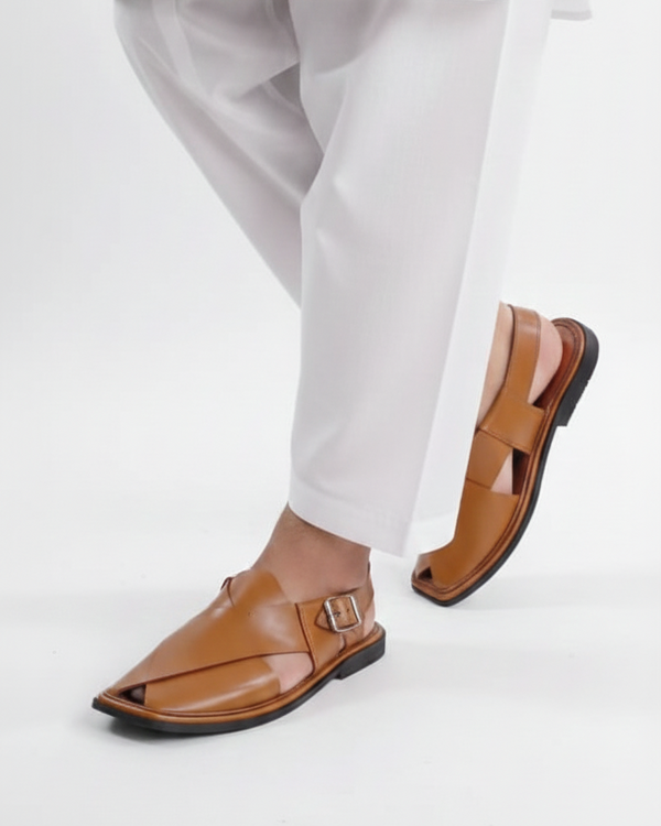 Handmade Pure Leather Peshawari Chappal for Men
