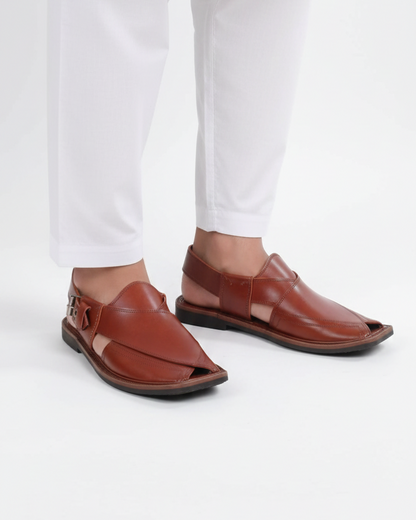 Handmade Pure Leather Peshawari Chappal for Men
