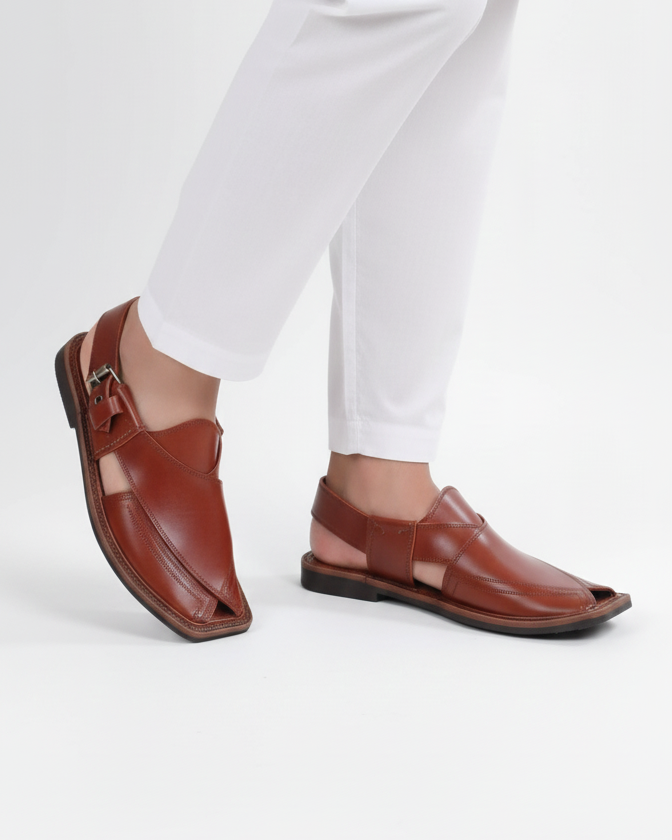 Handmade Pure Leather Peshawari Chappal for Men