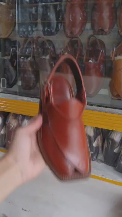 Handmade Pure Leather Peshawari Chappal for Men